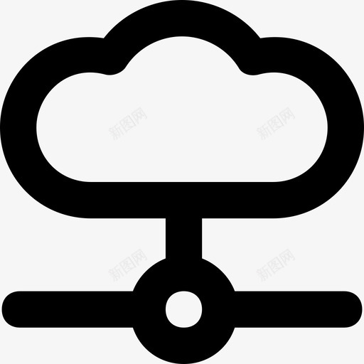 云共享云计算icloudsvg_新图网 https://ixintu.com 共享 云计算 联网 存储 网络 通信 材料 设置 平滑 线图 图标