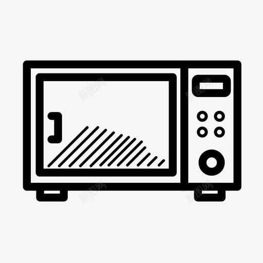 微波炉烹饪电子svg_新图网 https://ixintu.com 微波炉 烹饪 电子