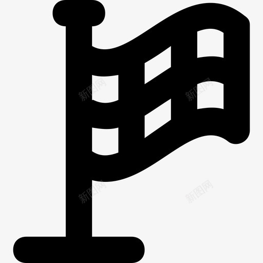 比赛旗目的地国旗svg_新图网 https://ixintu.com 比赛 目的地 国旗 挥舞 集合 物体 材料 平滑 线图 图标