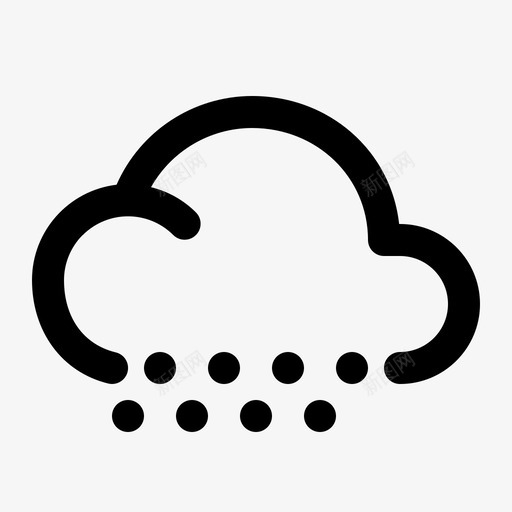 冰雹云雨svg_新图网 https://ixintu.com 冰雹 云雨 雨雪 天气 审美 偶像