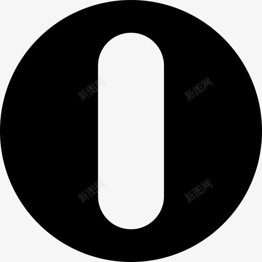字母O或圆中的横条标志freepikons界面svg_新图网 https://ixintu.com 字母 中的 横条 标志 界面