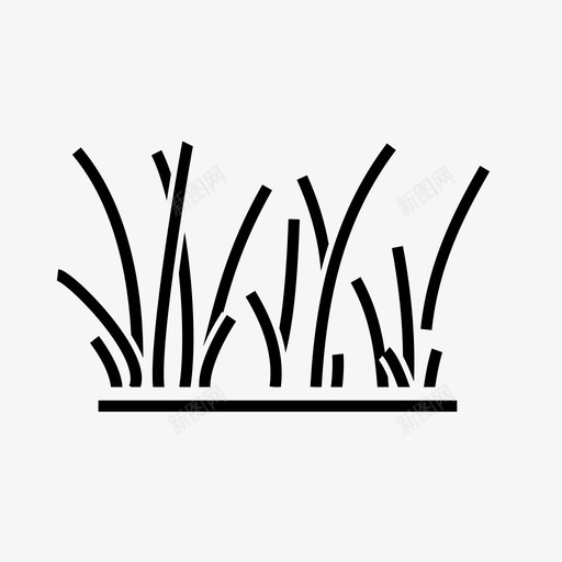 直草叶片草坪svg_新图网 https://ixintu.com 直草 叶片 草坪 草地 牧场 草皮 细线