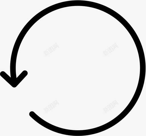 返回旋转线条svg_新图网 https://ixintu.com 返回 旋转 线条 标志 用户界面