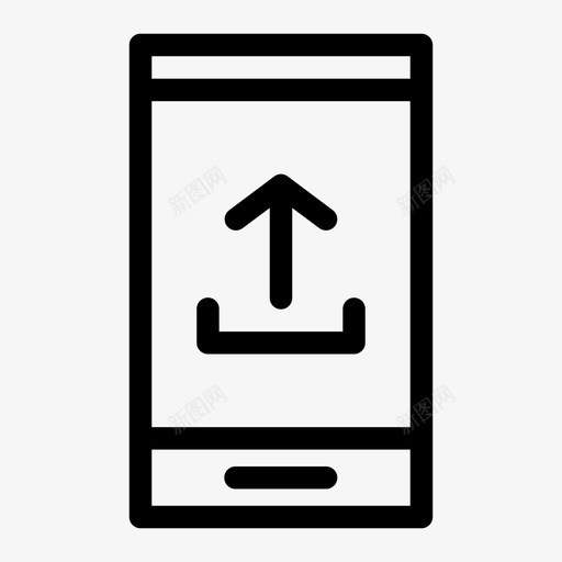 手机上传箭头互联网svg_新图网 https://ixintu.com 手机 上传 箭头 互联网