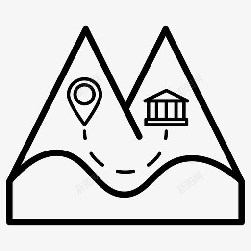 旅游旅程道路svg_新图网 https://ixintu.com 旅游 旅行 旅程 道路 旅游图 图标 材料