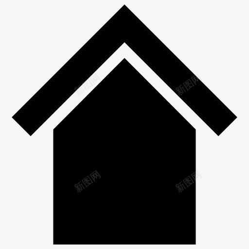 主屏幕主页房子svg_新图网 https://ixintu.com 屏幕 主页 房子 主菜 菜单 页面