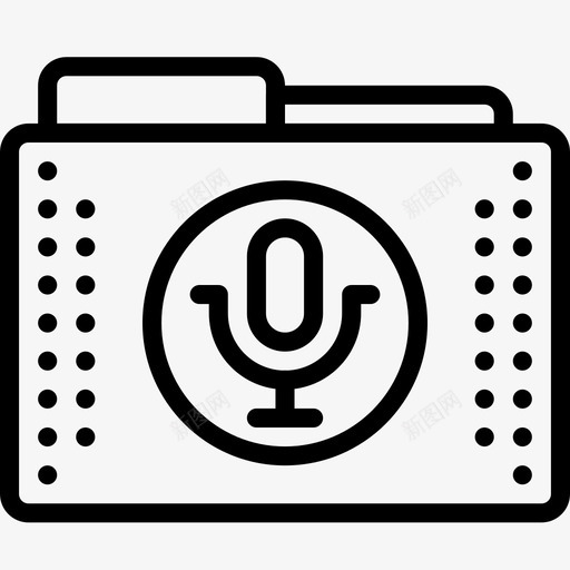 录音文件夹麦克风声音svg_新图网 https://ixintu.com 文件夹 录音 麦克风 声音 文件
