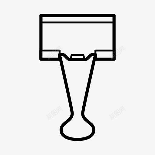 活页夹银行夹牛夹svg_新图网 https://ixintu.com 活页 银行 夹牛 牛头 折页 办公用品
