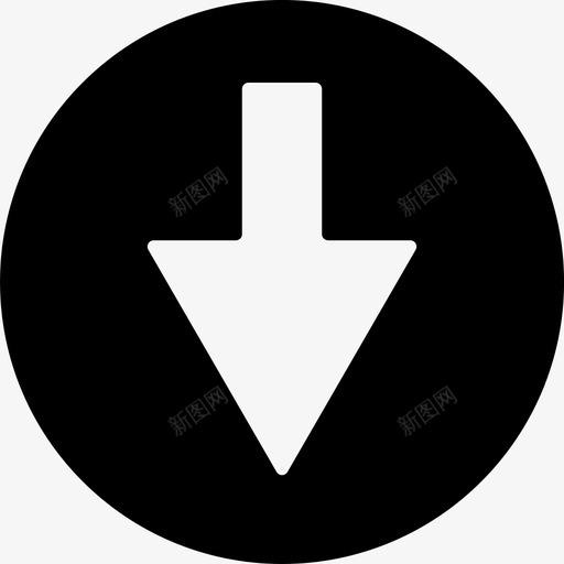 箭头向下圆形透明圆形黑色基本计算机svg_新图网 https://ixintu.com 箭头 向下 圆形 透明 黑色 基本 计算机