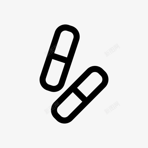 药丸胶囊药片svg_新图网 https://ixintu.com 药丸 胶囊 药片