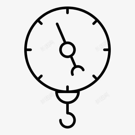 重量寿命负载svg_新图网 https://ixintu.com 重量 寿命 负载 测量 物流配送 细线 图标