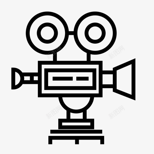 电影放映机照相机电影svg_新图网 https://ixintu.com 电影 放映机 照相机 摄影机 录像带 电影院