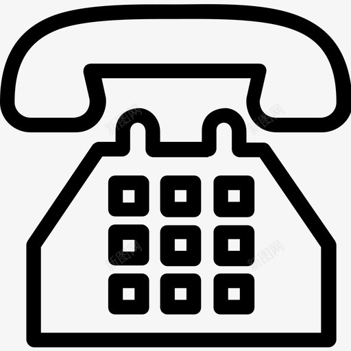 电话来电联络svg_新图网 https://ixintu.com 来电 电话 联络 科技 畅通 线图 图标