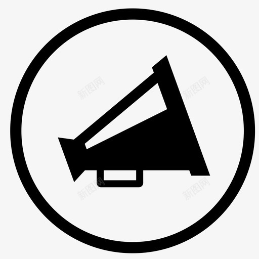 扬声器信息声音svg_新图网 https://ixintu.com 扬声器 信息 声音 语音 新闻媒体
