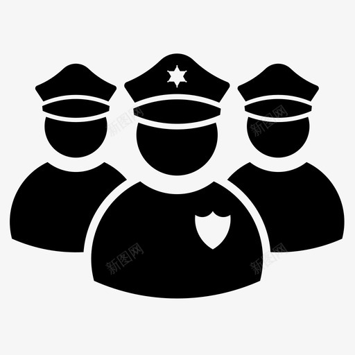 警察司法法律svg_新图网 https://ixintu.com 警察 司法 法律 警官 保护 警长