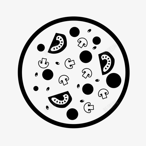 披萨食物意大利餐厅svg_新图网 https://ixintu.com 意大利 披萨 食物 餐厅 外卖