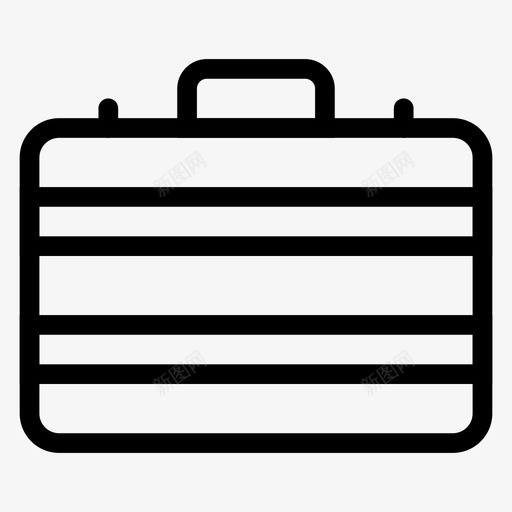 公文包职业行李svg_新图网 https://ixintu.com 公文包 职业 行李 手提箱 业务 线图 图标