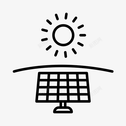 太阳能绿色能源可再生资源svg_新图网 https://ixintu.com 太阳能 绿色 能源 可再生资源 发电 可持续发展