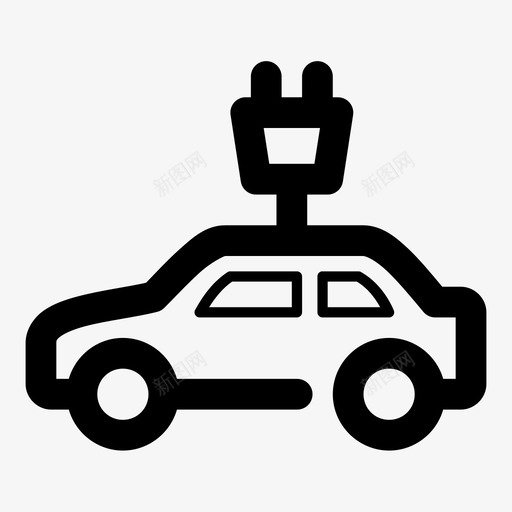 电动汽车汽车电力svg_新图网 https://ixintu.com 电动汽车 汽车 电力 交通工具