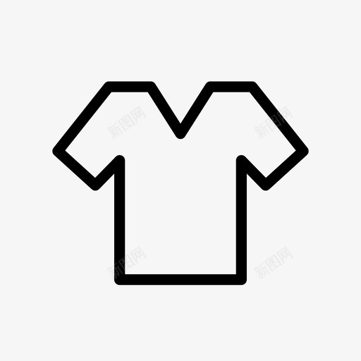T恤衣服uisvg_新图网 https://ixintu.com 衣服 领穿