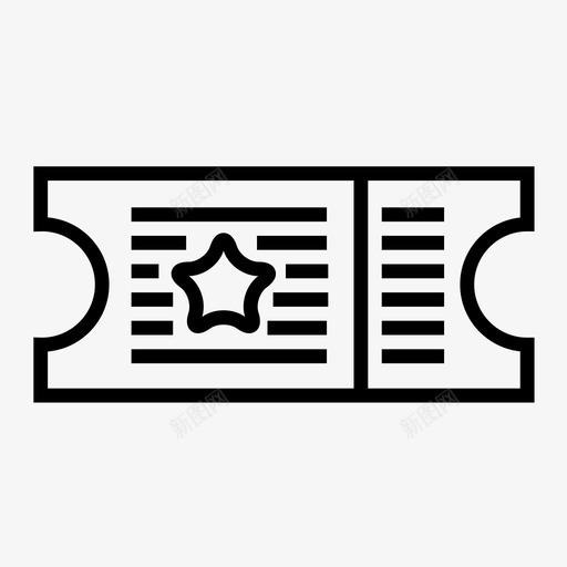 电影票电影院剧院票svg_新图网 https://ixintu.com 电影票 电影院 剧院