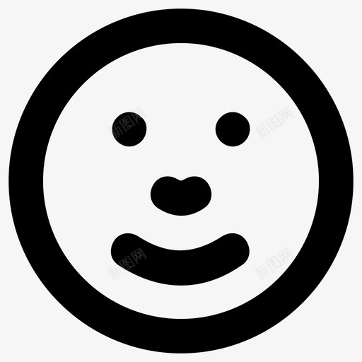 微笑表情符号表情svg_新图网 https://ixintu.com 表情 符号 微笑 快乐 笑脸 动物 自然 材质 平滑 线条 图标