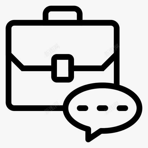 公文包包商务svg_新图网 https://ixintu.com 公文包 商务 公文 包包 聊天 旅游 路线 路线图 图标