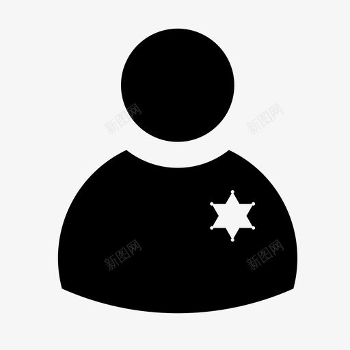 警察司法法律svg_新图网 https://ixintu.com 警察 司法 法律 警官 保护 警长