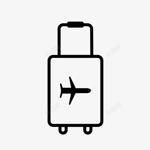 行李行李领取出差svg_新图网 https://ixintu.com 行李 领取 出差 手提箱 旅行