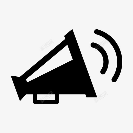 扬声器信息声音svg_新图网 https://ixintu.com 扬声器 信息 声音 语音 新闻媒体