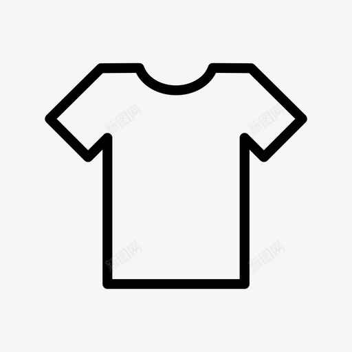 T恤服装短袖衬衫svg_新图网 https://ixintu.com 衬衫 服装 短袖 简单