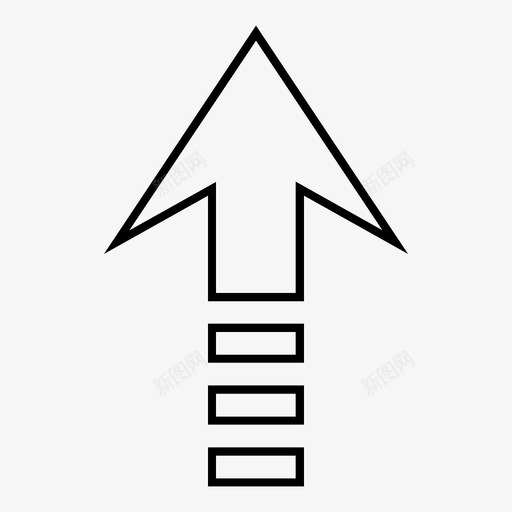 向上发送向前增加svg_新图网 https://ixintu.com 向上 发送 向前 增加 移动 上载 箭头 轮廓