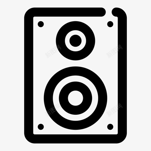 扬声器音频扬声器音响系统svg_新图网 https://ixintu.com 扬声器 音频 音响 系统 立体声 低音 配件