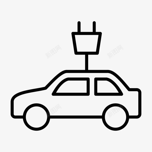电动汽车汽车电力svg_新图网 https://ixintu.com 电动汽车 汽车 电力 交通工具