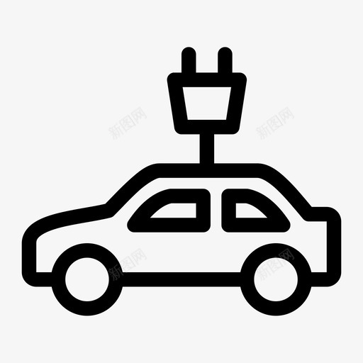 电动汽车汽车电力svg_新图网 https://ixintu.com 电动汽车 汽车 电力 交通工具