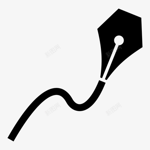 钢笔画书法条纹svg_新图网 https://ixintu.com 钢笔画 书法 条纹