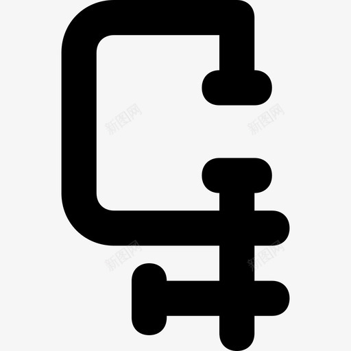 cclamp构造工具svg_新图网 https://ixintu.com 构造 工具 对象 集材 材质 平滑 线图 图标