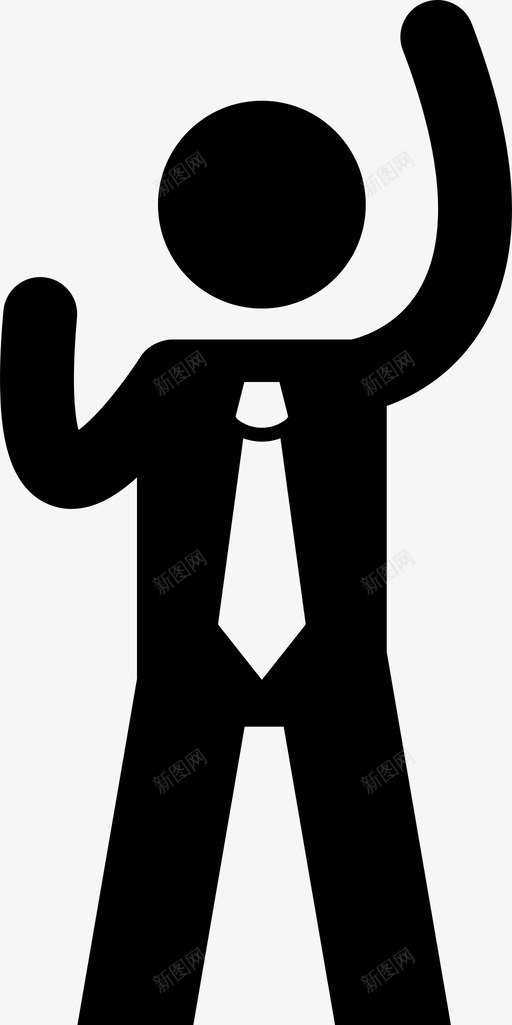 快乐的商人兴奋振作svg_新图网 https://ixintu.com 商人 快乐 乐的 兴奋 胜利 振作 人的 情感