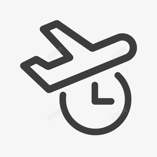 航班延误svg_新图网 https://ixintu.com 航班 延误