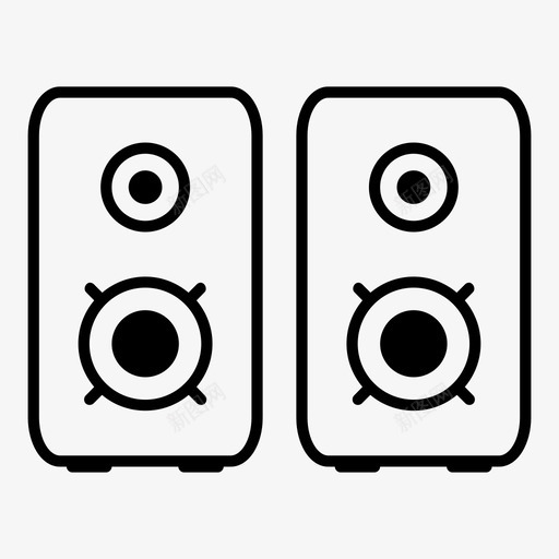 音响系统音响音乐svg_新图网 https://ixintu.com 音响 系统 音乐 音乐剧 扬声器 音调