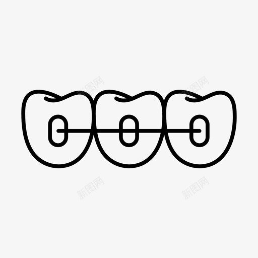 口腔矫正器牙医矫正器svg_新图网 https://ixintu.com 矫正 口腔 牙齿 牙医