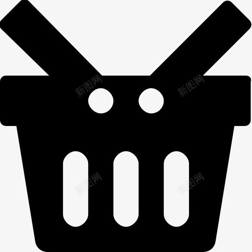篮子电子商务杂货店svg_新图网 https://ixintu.com 购物 篮子 电子商务 杂货店 超市 商业 材料 字形 图标