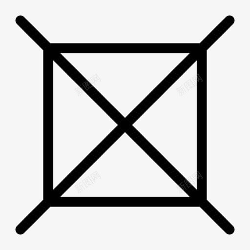 不干衣服洗涤护理符号svg_新图网 https://ixintu.com 不干 衣服 洗涤 护理 符号 洗衣机