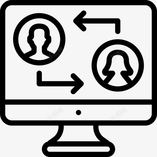 交换用户组人员svg_新图网 https://ixintu.com 交换 用户 用户组 人员 团队 大纲