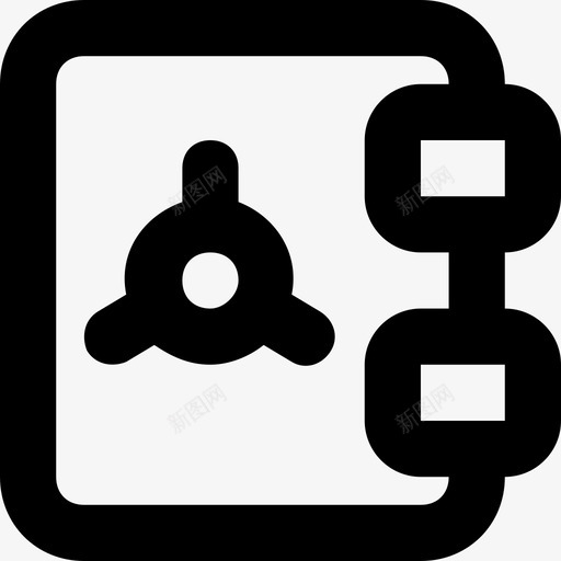 保险库银行银行储物柜svg_新图网 https://ixintu.com 银行 保险 储物柜 安全 金融 材料 平滑 线图 图标