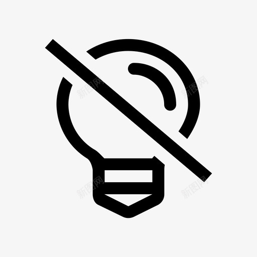 能源图标关灯svg_新图网 https://ixintu.com 能源 图标 关灯