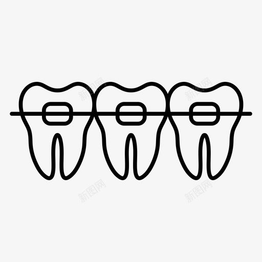口腔矫正器牙医牙齿svg_新图网 https://ixintu.com 矫正 牙齿 口腔 牙医