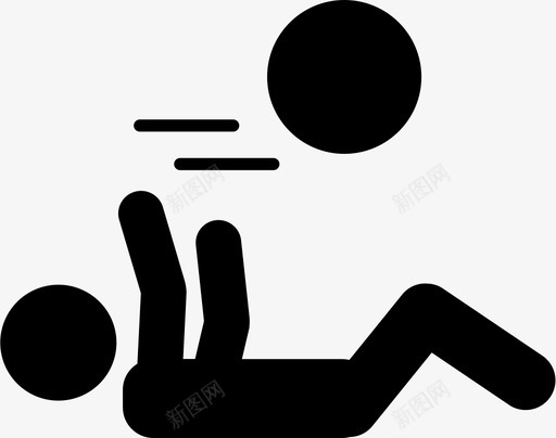 仰卧向前抛球健身svg_新图网 https://ixintu.com 仰卧 向前 抛球 健身 填充 单色 扁平 简约