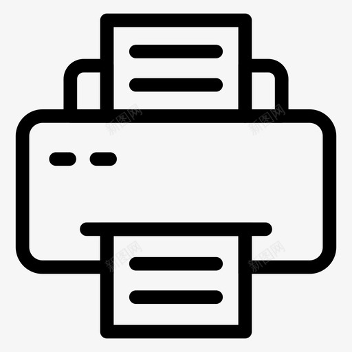 打印商务复印svg_新图网 https://ixintu.com 打印 商务 复印 传真 打印机 办公 线路 图标 第卷