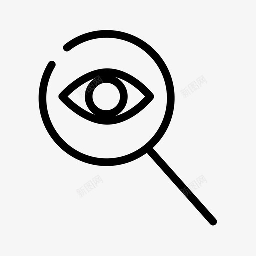 可见性视觉发现svg_新图网 https://ixintu.com 视觉 可见 发现 搜索